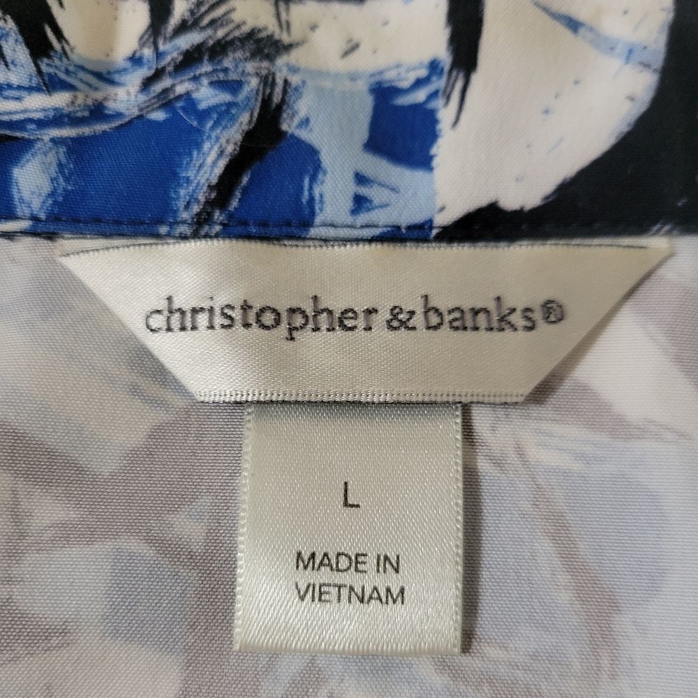 Christopher & Banks Lightweight Abstract Print Jacket - Picture 2 of 12